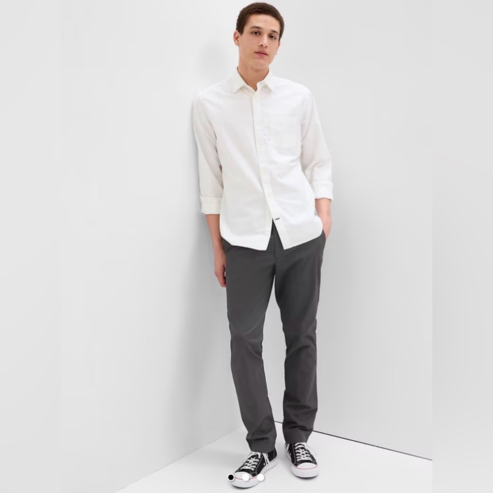 GAP Men's Charcoal Slim Fit Pants
